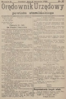 Orędownik Urzędowy Powiatu Strzelińskiego. 1926, nr 87