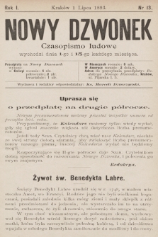 Nowy Dzwonek : czasopismo ludowe. 1893, nr 13