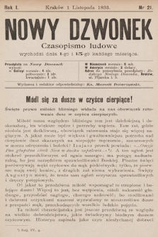 Nowy Dzwonek : czasopismo ludowe. 1893, nr 21