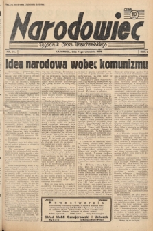 Narodowiec : tygodnik Obozu Wszechpolskiego. 1938, nr 36