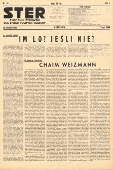 Ster : tygodnik żydowski dla spraw polityki i kultury. 1937, nr 32