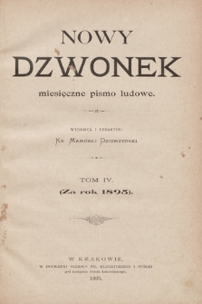 Nowy Dzwonek : pismo ludowe. 1895 [całość]