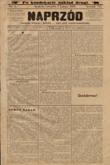 Naprzód : czasopismo polityczne i społeczne : organ partyi socyalno-demokratycznej. 1898, nr 5 (po konfiskacie nakład drugi)