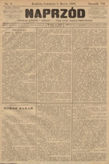 Naprzód : czasopismo polityczne i społeczne : organ partyi socyalno-demokratycznej. 1898, nr 9