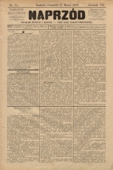 Naprzód : czasopismo polityczne i społeczne : organ partyi socyalno-demokratycznej. 1898, nr 11