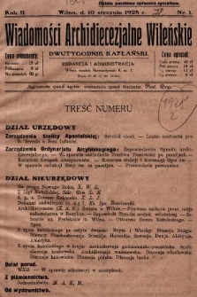 Wiadomości Archidiecezjalne Wileńskie : dwutygodnik kapłański. 1928 [całość]