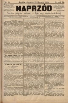 Naprzód : czasopismo polityczne i społeczne : organ partyi socyalno-demokratycznej. 1895, nr 35