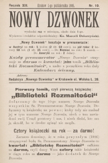 Nowy Dzwonek. 1905, nr 10