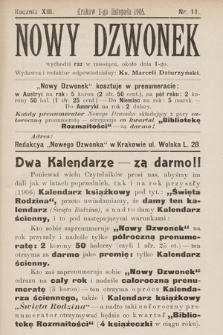 Nowy Dzwonek. 1905, nr 11