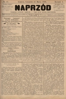 Naprzód : czasopismo polityczne i społeczne : organ partyi socyalno-demokratycznej. 1896, nr 11
