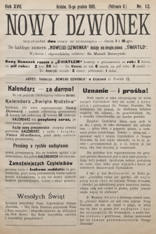 Nowy Dzwonek. 1909 (Półrocze II), nr 12