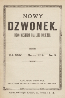 Nowy Dzwonek: pismo miesięczne dla ludu polskiego. 1917, nr 3