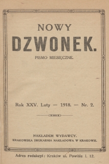 Nowy Dzwonek: pismo miesięczne. 1918, nr 2
