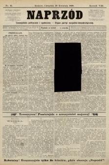 Naprzód : czasopismo polityczne i społeczne : organ partyi socyalno-demokratycznej. 1899, nr 16