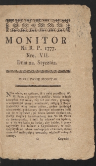 Monitor. 1777, nr 7