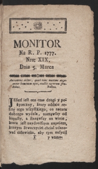 Monitor. 1777, nr 19