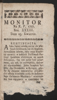 Monitor. 1777, nr 33