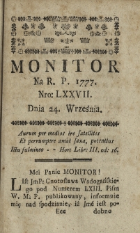 Monitor. 1777, nr 77