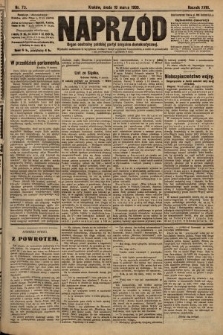 Naprzód : organ centralny polskiej partyi socyalno-demokratycznej. 1909, nr 73
