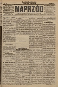 Naprzód : organ centralny polskiej partyi socyalno-demokratycznej. 1909, nr 76 (po konfiskacie nakład drugi)