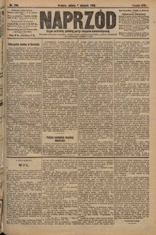 Naprzód : organ centralny polskiej partyi socyalno-demokratycznej. 1909, nr 219