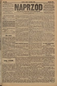 Naprzód : organ centralny polskiej partyi socyalno-demokratycznej. 1909, nr 244