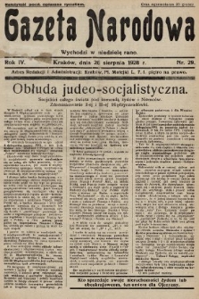 Gazeta Narodowa. 1928, nr 29