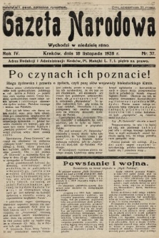 Gazeta Narodowa. 1928, nr 37