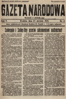Gazeta Narodowa. 1929, nr 4