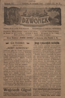 Nowy Dzwonek : pismo dla ludu polskiego. 1912, nr 5
