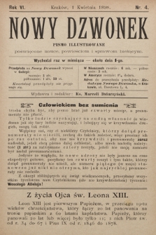 Nowy Dzwonek : pismo illustrowane poświęcone nauce, powieściom i sprawom bieżącym. 1898, nr 4