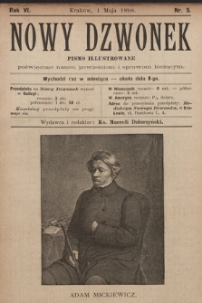 Nowy Dzwonek : pismo illustrowane poświęcone nauce, powieściom i sprawom bieżącym. 1898, nr 5