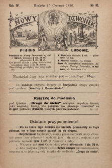 Nowy Dzwonek : pismo ludowe. 1896, nr 10