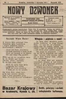 Nowy Dzwonek : chrześcijańskie pismo poświęcone sprawom ludu polskiego. 1911, nr 1