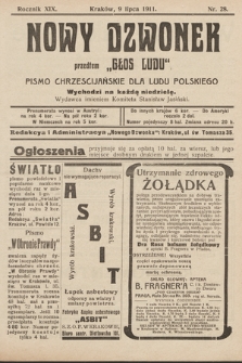 Nowy Dzwonek : przedtem „Głos Ludu” : pismo chrześcijańskie dla ludu polskiego. 1911, nr 28
