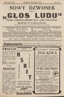 Nowy Dzwonek : przedtem „Głos Ludu” : pismo chrześcijańskie dla ludu polskiego. 1911, nr 31
