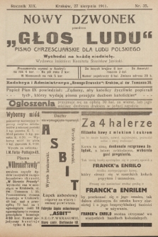 Nowy Dzwonek : przedtem „Głos Ludu” : pismo chrześcijańskie dla ludu polskiego. 1911, nr 35