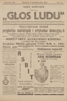 Nowy Dzwonek : przedtem „Głos Ludu”. 1911, nr 41