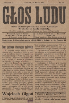 Głos Ludu : pismo chrześcijańskie dla ludu polskiego. 1912, nr 10