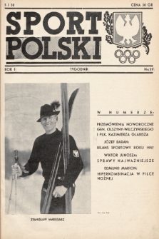 Sport Polski. 1938, nr 1