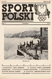 Sport Polski. 1938, nr 11