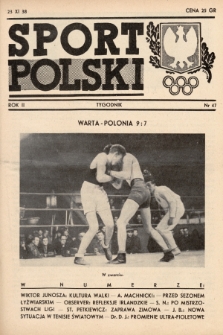 Sport Polski. 1938, nr 47