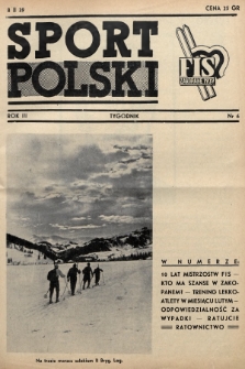 Sport Polski. 1939, nr 6