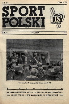 Sport Polski. 1939, nr 7