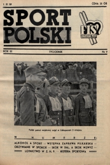 Sport Polski. 1939, nr 9