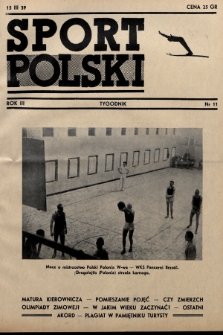 Sport Polski. 1939, nr 11