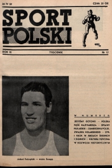 Sport Polski. 1939, nr 17
