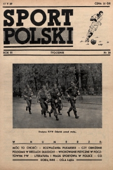 Sport Polski. 1939, nr 20