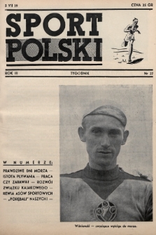 Sport Polski. 1939, nr 27
