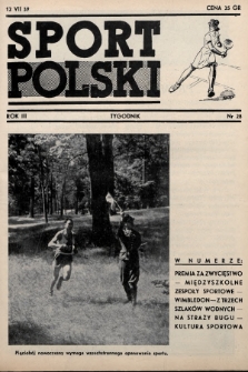 Sport Polski. 1939, nr 28